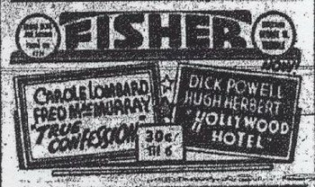 Fisher Theatre - Old Ad